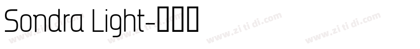 Sondra Light字体转换